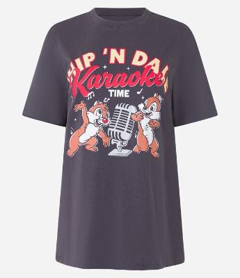 Camiseta T-shirt com Estampa Tico e Teco no Karaokê