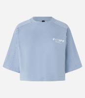 Camiseta Over Curta em Algodão com Lettering Frente e Costas - 1