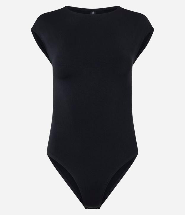 Body em Microfibra com Gola Redonda e Sem Cava - 1