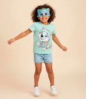 Camiseta Regular Infantil com Estampa e Máscara Everest Patrulha Canina - Tam 1 a 6 Anos - 2