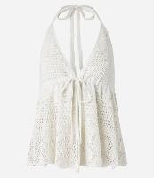 Blusa Frente Única em Tricô com Amarração - 1