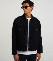 Jaqueta Trucker Jeans com Gola Colarinho Bolsos e Abotoamento - 2