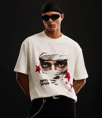 Camiseta Relaxed em Algodão com Estampa Veigh