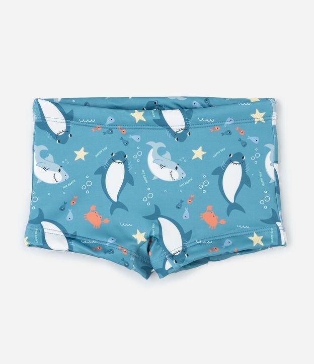 Sunga Boxer Infantil com Estampa Fundo do Mar - Tam 1 a 4 Anos - 1