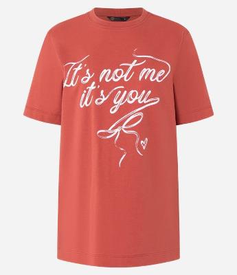 Camiseta em Algodão com Lettering It's Not Me
