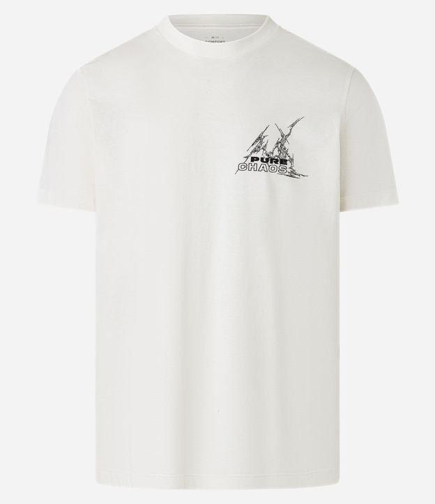 Camiseta Comfort em Algodão Com Estampa Tribal e Lettering Pure Chaos - 1