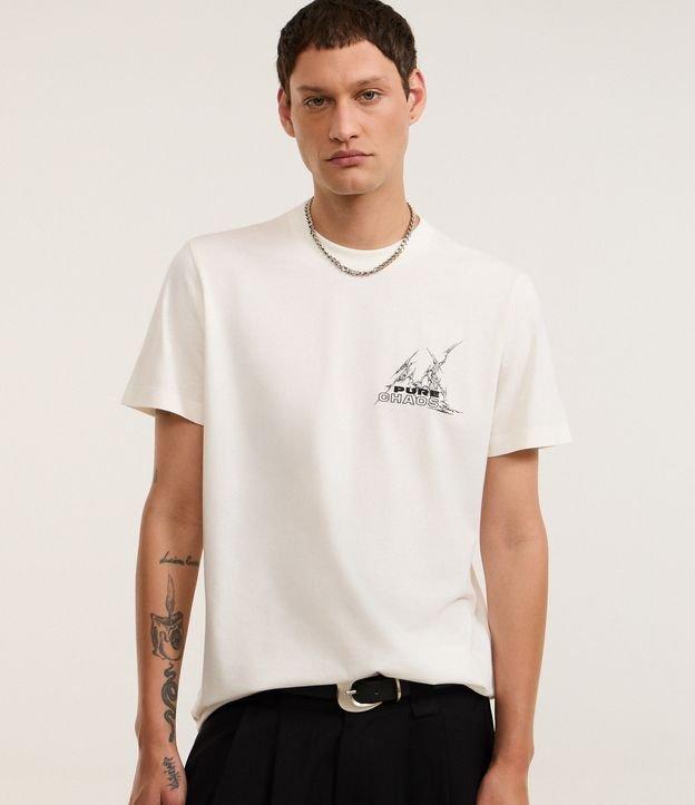 Camiseta Comfort em Algodão Com Estampa Tribal e Lettering Pure Chaos - 2