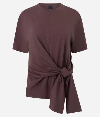 Blusa em Algodão com Amarração Frontal