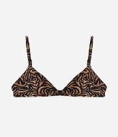 Biquíni Top Triangulo Fixo em Microfibra com Estampa Animal Print Zebrada - 1