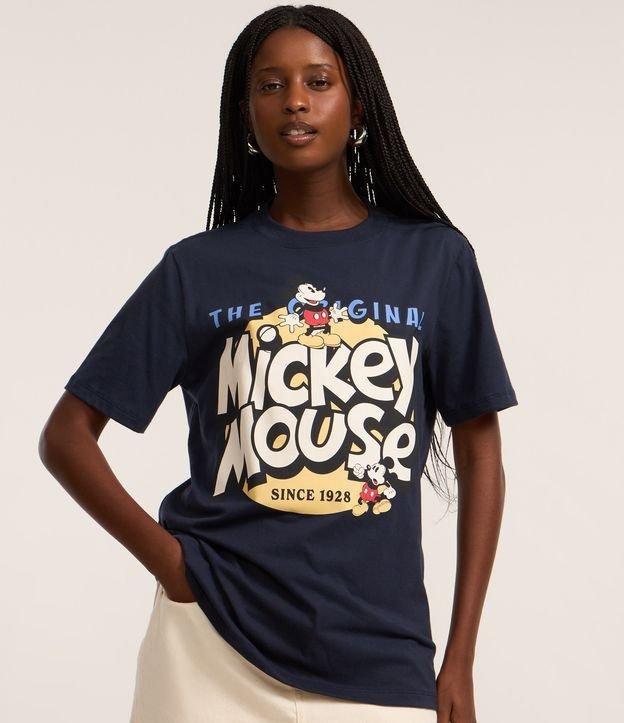 Camiseta Alongada em Algodão com Estampa Mickey Mouse - 2