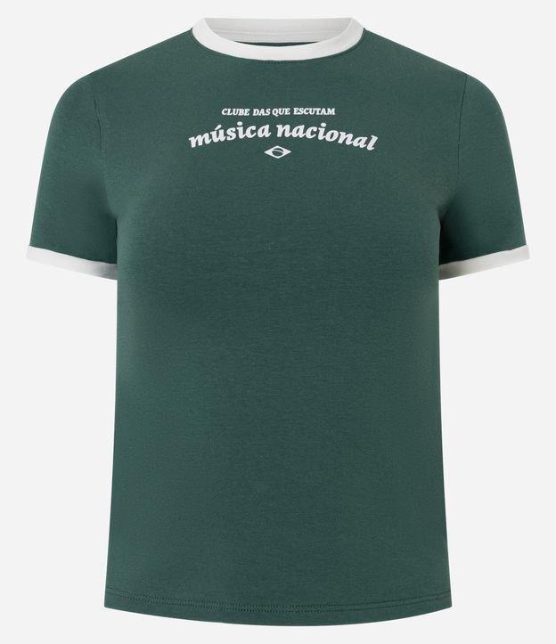 Camiseta New T-Shirt em Algodão com Estampa Clube Música Nacional - 1