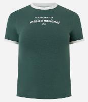 Camiseta New T-Shirt em Algodão com Estampa Clube Música Nacional - 1
