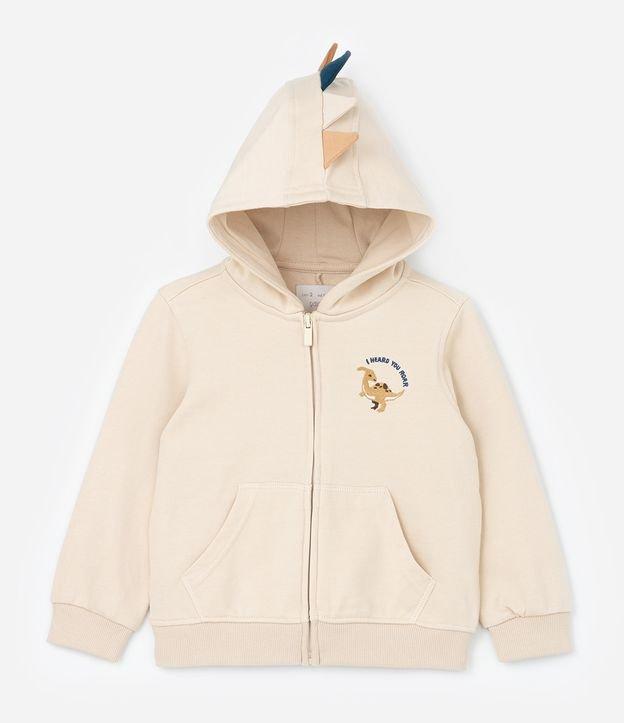 Casaco Infantil com Cristas de Dino - Tam 1 a 6 Anos - 1