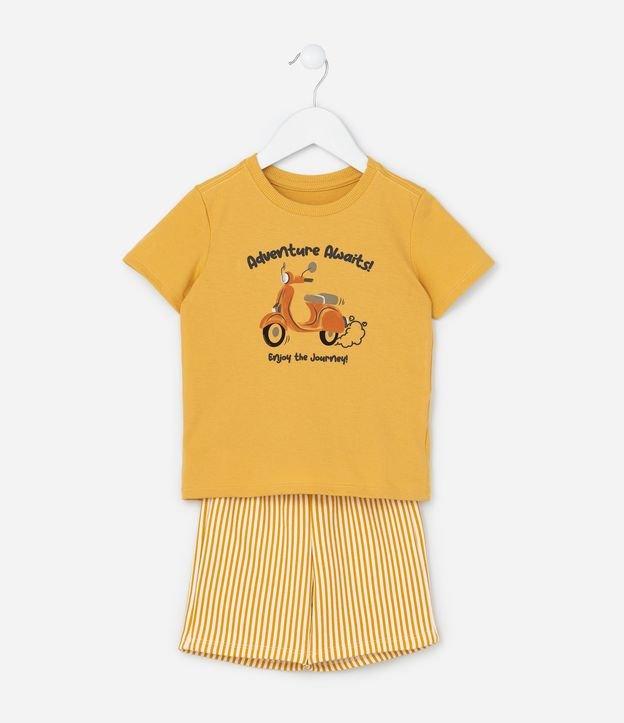 Conjunto Infantil com Estamoa Motocicleta - Tam 1 a 6 Anos - 1