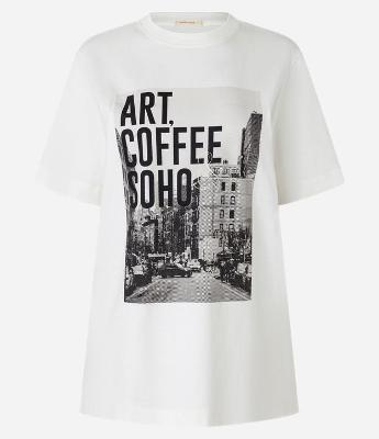 Camiseta em Algodão com Estampa Art Coffee Soho