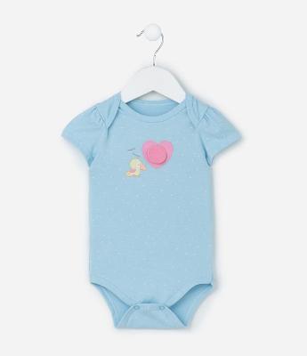 Body Infantil com Estampa Tucano e Arara - Tam 0 a 18 meses