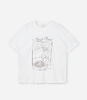 Camiseta Alongada com Estampa Amalfi Coast Curve Plus Size - 1