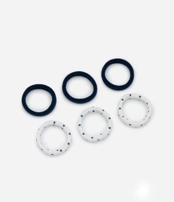 Kit 06 Elástico de Cabelo Seamless Diversas