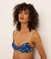 Biquíni Top Meia Taça em Microfibra com Estampa Aquarelada e Alça Elástica - 2