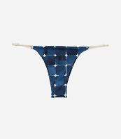 Biquíni Calcinha String em Microfibra com Estampa Aquarelada e Lateral de Cordinha - 1