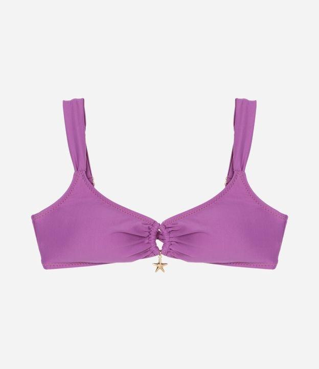 Biquíni Top em Microfibra com Amarração Frontal e Estrelinha - 1