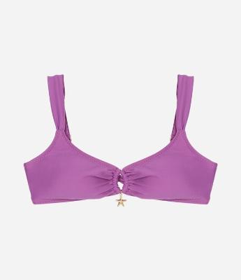 Biquíni Top em Microfibra com Amarração Frontal e Estrelinha
