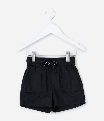 Bermuda Infantil em Microfibra com Bolsos - Tam 1 a 6 Anos