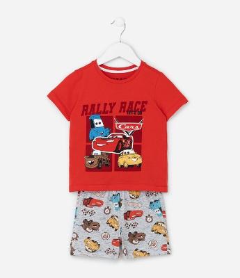 Pijama Infantil com Estampa Carros - Tam 2 a 6 Anos