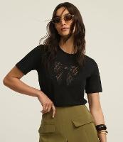 Blusa em Algodão com Laço Vazado e Flores de Renda - 2