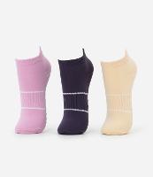 Kit 03 Meias Cano Baixo Esportivas em Poliamida com Puxador no Calcanhar - 1