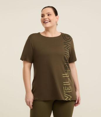 Camiseta Esportiva Alongada com Tecnologia Dry Curve & Plus Size