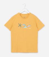 Camiseta Infantil com Estampa Praia - Tam 5 a 14 Anos - 1