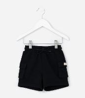 Bermuda Infantil em Moletom com Bolso Cargo - Tam 1 a 6 Anos - 1