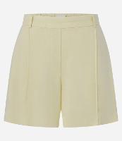 Short em Viscolinho com Cós Alfaiatado e Frisos - 1