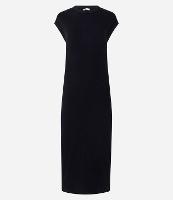 Vestido Longo Canelado em Ribana com Fenda na Barra - 1