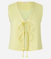 Colete em Viscolinho com Decote V Amarração - 1