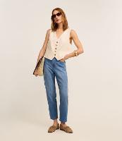 Calça Mom Comfort Cintura Alta em Jeans - 2