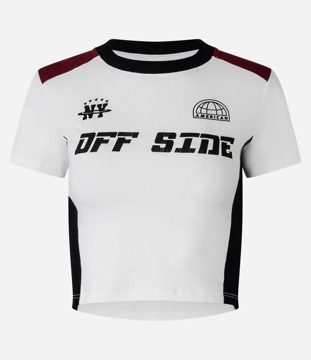 Camiseta New T-Shirt em Algodão com Lettering Off Side - 1