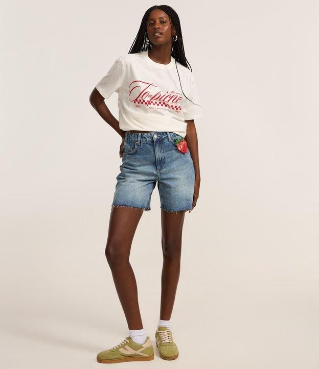 Camiseta em Algodão com Estampa Picnic Frente e Costas - 2