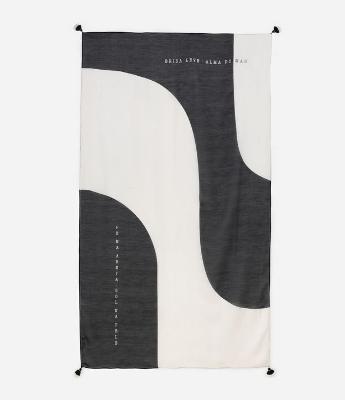 Canga em Chiffon com Estampa Copacabana
