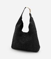 Bolsa de Praia Saco em Palha com Alça de Metal - 1