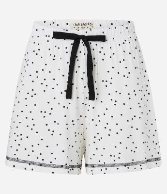 Short de Pijama em Viscose com Estampa Poá
