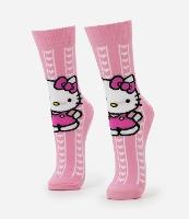 Meia Cano Alto em Algodão com Estampa Hello Kitty - 1