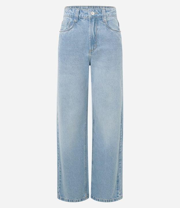 Calça Comfort Reta em Jeans com Cintura Alta - 1