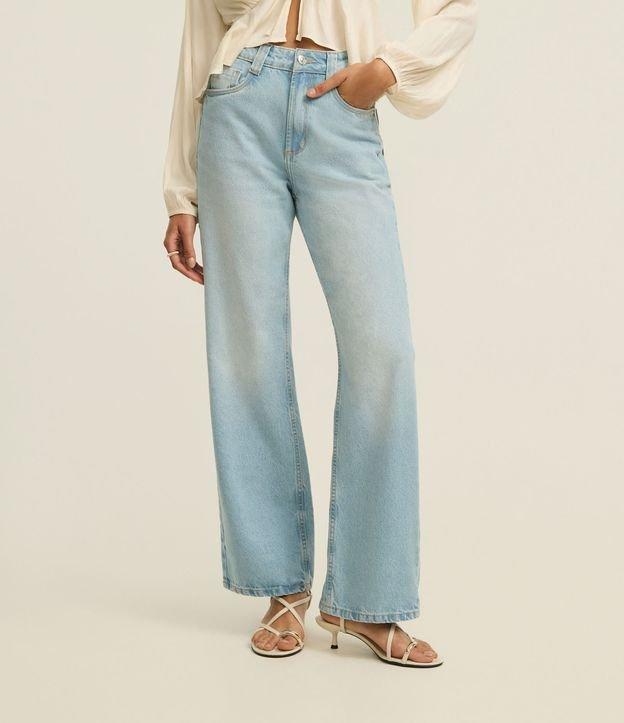 Calça Comfort Reta em Jeans com Cintura Alta - 2