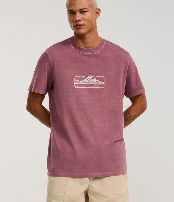 Camiseta Comfort em Algodão com Estampa de Praia Rio de Janeiro Estonada