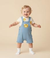 Conjunto Infantil em Moletom com Estampa de Tigre - Tam 0 a 18 Meses - 2