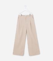 Calça Infantil em Viscolinho com Pregas - Tam 5 a 14 Anos - 1