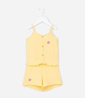 Conjunto Infantil em Ribana com Bordado de Morango - Tam 1 a 6 Anos - 1