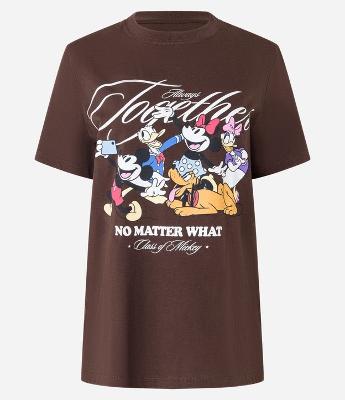 Camiseta T-shirt em Algodão com Mickey e Amigos